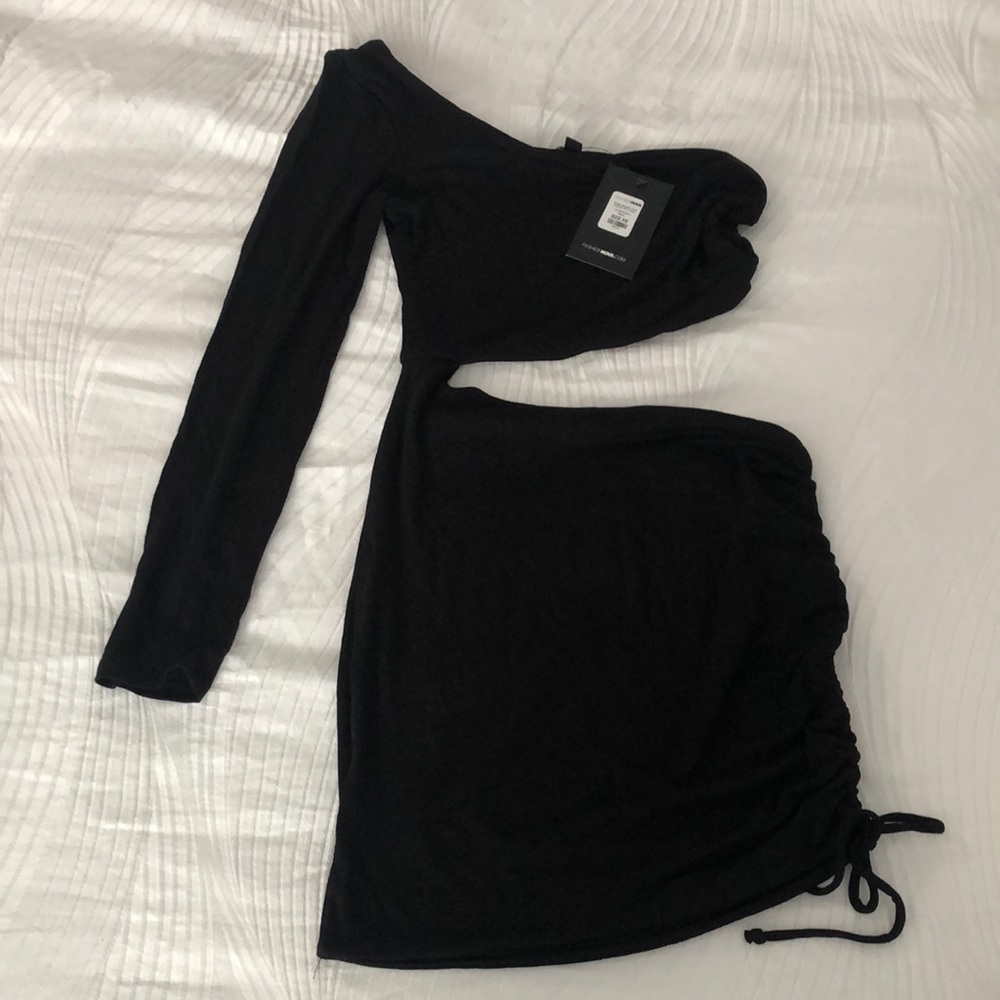 One shoulder mini dress